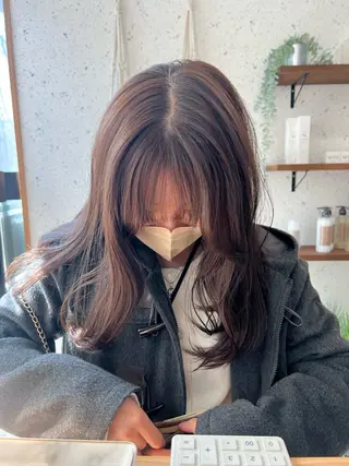 セミロング sa waのヘアスタイル
