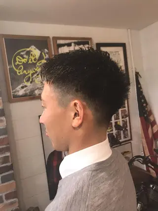 ショート カラー パーマ ヘアアレンジ メンズ キッズ Forest. -髪質改善-のヘアスタイル