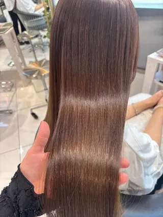 Sakuraෆ˚* 艶カラー×まつパ💖のヘアスタイル