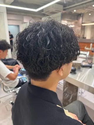 パーマ メンズ ブリーチ/パーマ特化 片平和寿のヘアスタイル