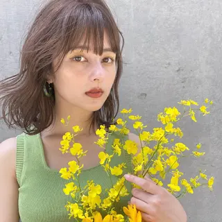 ミディアム カラー ショート/ボブ 🌼YUNAのヘアスタイル