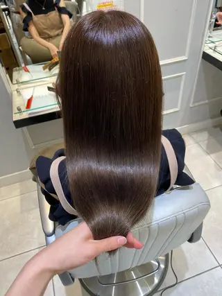 ロング 似合わせ艶髪カラー ❤️ハダユミのヘアスタイル