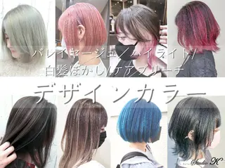 カラー 井上 栄治のヘアスタイル