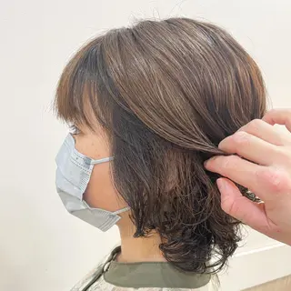 ショート カラー ヘアアレンジ リリー /Men's/パーマのヘアスタイル