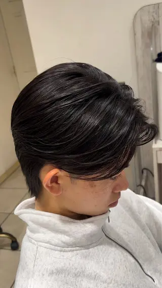 ショート パーマ メンズ メンズ特化/勝田駅/ 佐和駅/鈴木輝瑠/のヘアスタイル