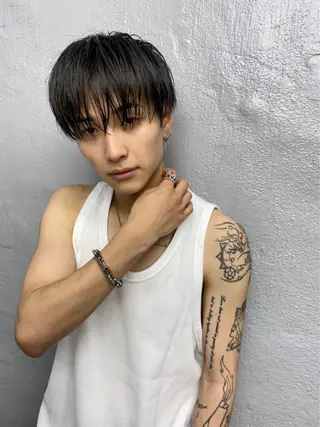 メンズ シャドウパーマ/ 波巻きパーマ/三鷹のヘアスタイル