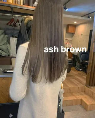 セミロング カラー 柔らかブラウン/顔周 りレイヤー♡ユウシのヘアスタイル