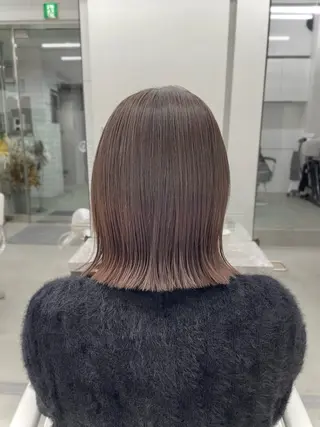 ミディアム カラー 今園 桃愛のヘアスタイル