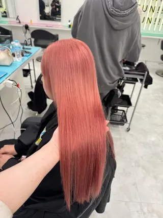 ロング カラー ヘアアレンジ 赤み消しブラウン プロ🐿けんご🐿のヘアスタイル