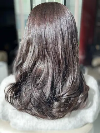 ロング カラー パーマ 髪質改善 川島　広大のヘアスタイル