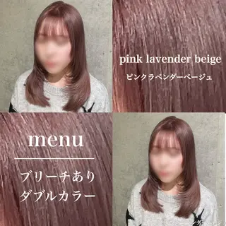 セミロング カラー ハイトーンカラー♡/ 韓国ヘア/Linaのヘアスタイル