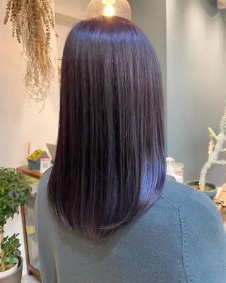 ミディアム カラー パーマ OVER→三軒茶屋 /縮毛矯正・髪質改善のヘアスタイル