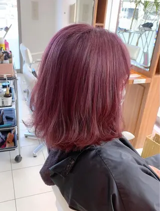 ミディアム カラー 白髪女性専門店竹内 涼乃のヘアスタイル