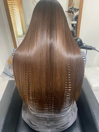 ロング 銀座⚜️【脱白髪染め 美髪矯正】トグチのヘアスタイル