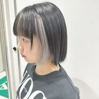 カラー 長尾菜々美🐰 ／ハイトーンカラーのヘアスタイル