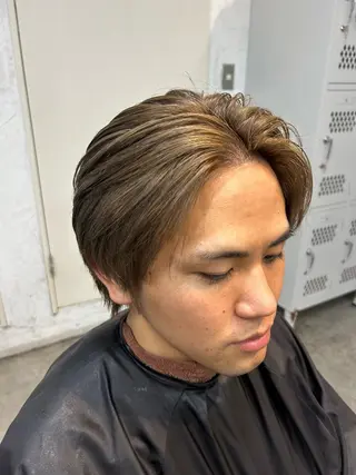 カラー 原宿波巻きスパイラル パーマTOSHIのヘアスタイル