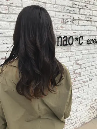 ミディアム カラー [髪質改善] 北生駒 店長/古居聖理のヘアスタイル