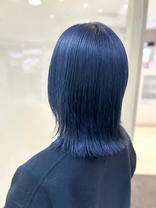 ミディアム カラー 艶質改善/縮毛矯正 ササキナツミのヘアスタイル