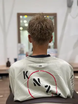 パーマ メンズ 指原 仁のヘアスタイル