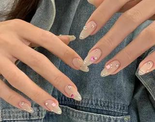 ネイル By moonネイル 🌷ワンホン/韓国風のネイルデザイン