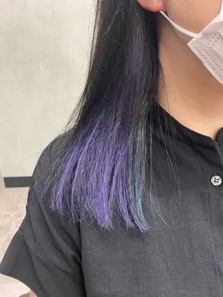 セミロング カラー 🕶️佐藤 海李🐏のヘアスタイル