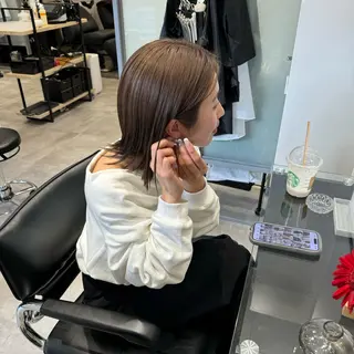 ショート Leyシェアサロン所属・中井亜未/ 姫路ボブのヘアスタイル