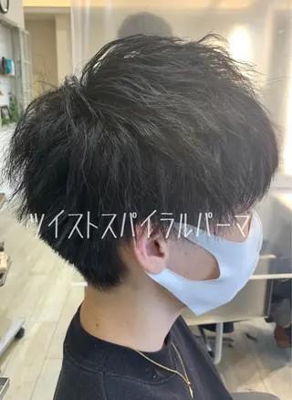 パーマ メンズ メンズカット／パーマ 西山賢志のヘアスタイル