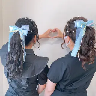 ヘアアレンジ 顔まわり‎🤍小顔 カット🤍みさきのヘアスタイル