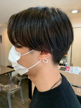 ショート カラー ヘアアレンジ メンズ 西尾 太郎のヘアスタイル