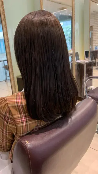 ミディアム タンバルモリパーマ 礒井メンキのヘアスタイル