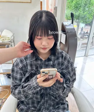 ショート カラー ありむらもえ/ インナーカラーのヘアスタイル