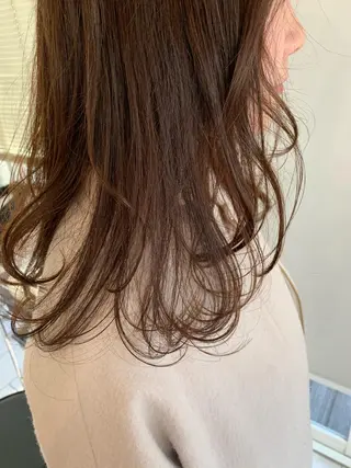 セミロング カラー パーマ ヘアアレンジ 加藤 綾華のヘアスタイル