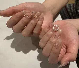 ネイル ki🍒🍒 ki ツルツルネイルのネイルデザイン