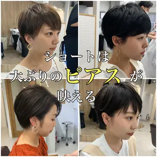 ショート ショート、ボブ特化 長島智彦のヘアスタイル