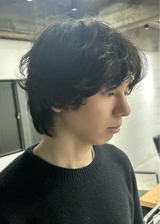 ショート パーマ メンズ fuzon kauti所属・fifth原宿店/ 川﨑やすなりのヘアスタイル
