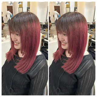 ミディアム カットモデル無料🧸 レディースeri︎✿のヘアスタイル