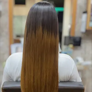 ロング YELLOW CORN 金沢文庫所属・【金沢文庫4分】髪質 改善/縮毛矯正アラタのヘアスタイル