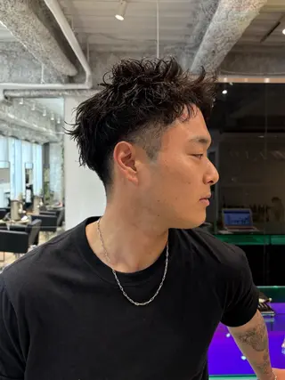 パーマ メンズ ANY/メンズ特化/ シバヤ　ユウキのヘアスタイル