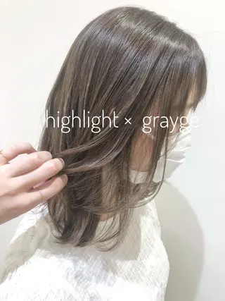 ミディアム カラー oggi +KENJE所属・大平 美沙のヘアスタイル