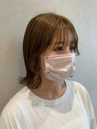 ミディアム カラー ヘアアレンジ ayumi🌈 インナーカラー🌈のヘアスタイル