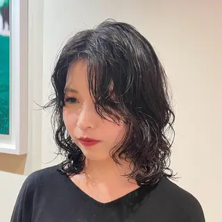 ミディアム TRICCA SHIBUYA所属・ショート･ボブ / ミク💞のヘアスタイル