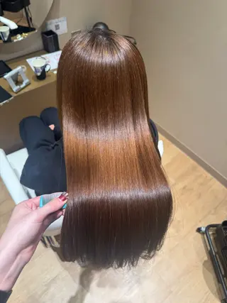 ロング 黒島優香🦋 /縮毛矯正/髪質改善のヘアスタイル