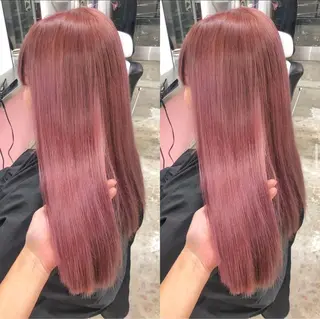 ロング salowin 原宿 aroa所属・韓国／ハッシュカット ／透明感カラー／金野のヘアスタイル