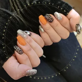 ネイル サメ猫 マーヤのネイルデザイン