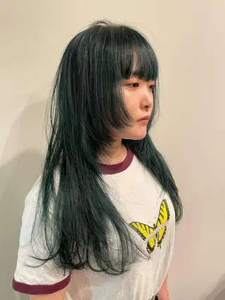 セミロング カラー SALOWIN所属・ブリーチ🔑 ボブ✨レイヤーのヘアスタイル