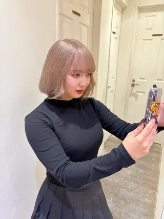 ミディアム カラー エクステ/ハイトーン 🐏☁️miminaのヘアスタイル