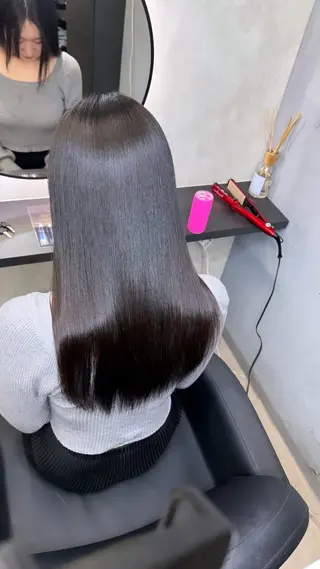 ロング XYZ所属・縮毛矯正/髪質改善 韓国風/MIKIYAのヘアスタイル