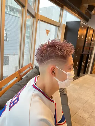 ショート カラー メンズ 【men's Lapis横浜】海人のヘアスタイル