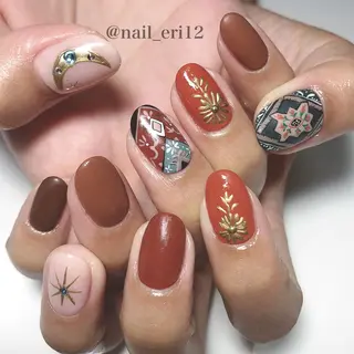 ミディアム ネイル nail salon &e eriのネイルデザイン