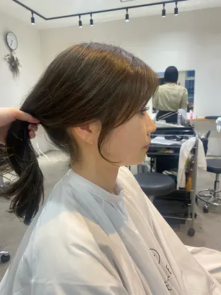 セミロング 韓国風hair💕 Kanonのヘアスタイル